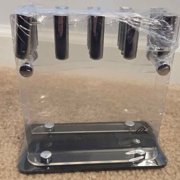 Steak Knives Set of 8 and Acrylic Holder - Picture 7 of 9